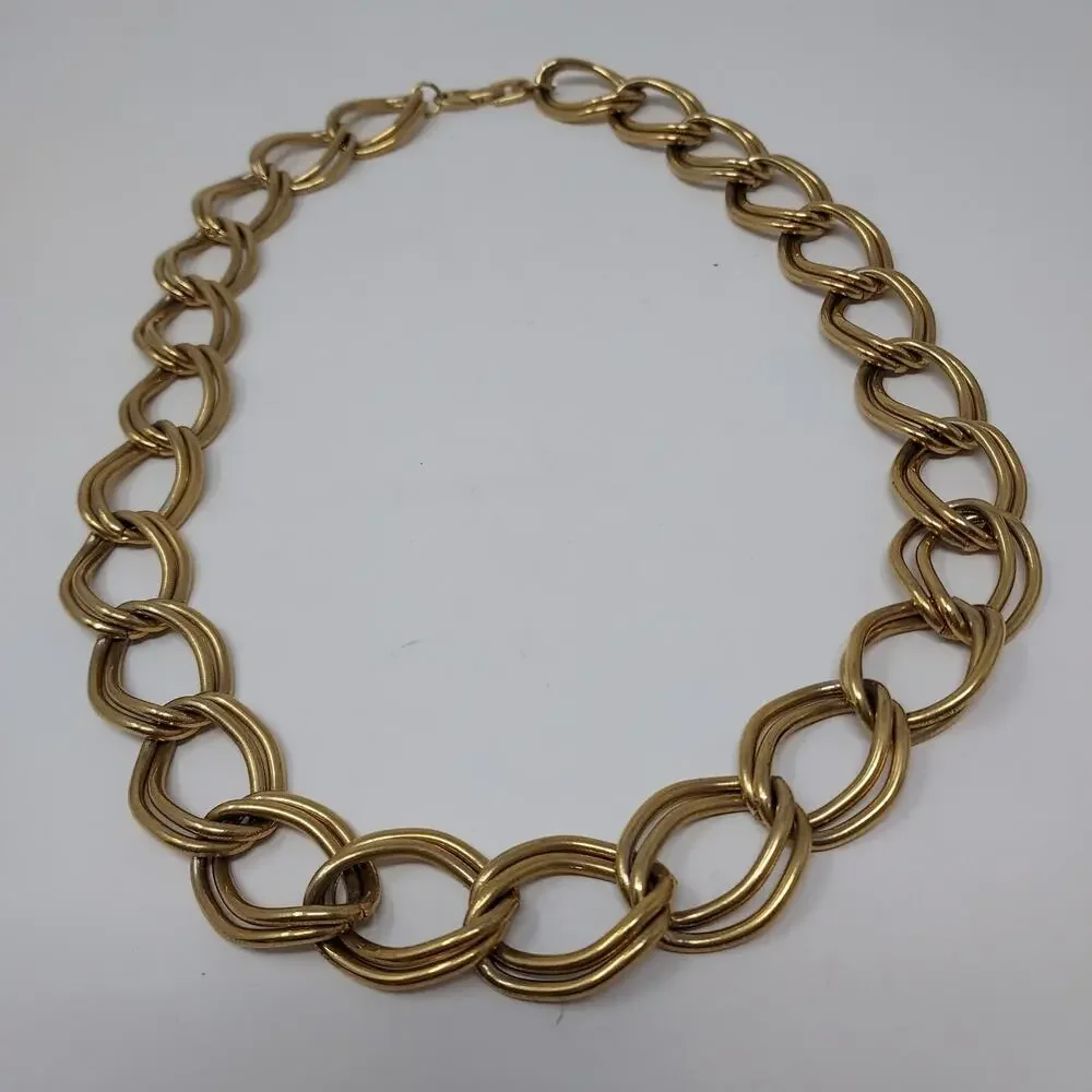 Vintage Napier Chain Heavy Gold Tone 1